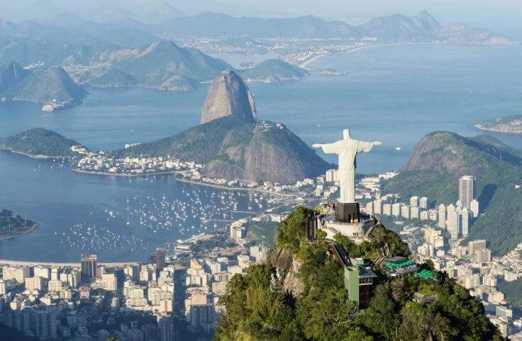 Aerial View Of Rio De Janeiro Landmarks