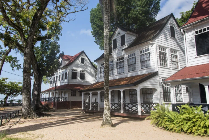 Colonial Buildings In Paramaribo