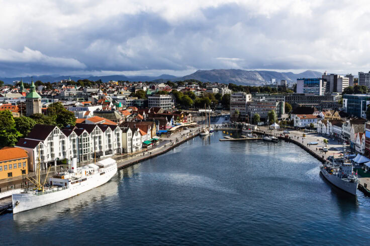 A Landscape Image Of The City Of Stavanger In Norway.