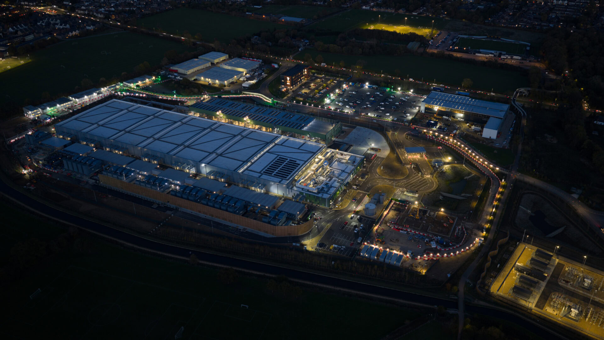 Data Center Under Construction At Waltham Cross, England.